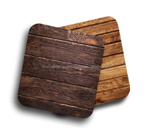 Bureau utilise des sous-verres d'affichage de café de thé personnalisés caboteur et napperon en bois planches naturelles pour accessoires de cuisine - Product Image 5