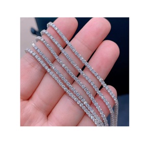 Most SellingElegant Diamond Look Tennis <b>Bracelet</b> Premium Round Link <b>Bracelet</b> for Unisex Hip Hop Jewelry From Indian Supplier - Product Image 1