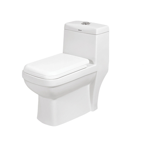 สุขภัณฑ์เซรามิกสีขาวคุณภาพพรีเมียมยอดนิยมสำหรับใช้ในห้องน้ำที่บ้าน โถสุขภัณฑ์แบบชิ้นเดียว ราคาประหยัด - Product Image 1