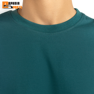 Camisetas de Hombre Tejidas en Algodón 100% para la Nueva Temporada de Verano, Tallas Grandes, Impresión de Logotipo Personalizado en la Parte Delantera, Camiseta Ecológica de Alta Calidad - Product Image 4