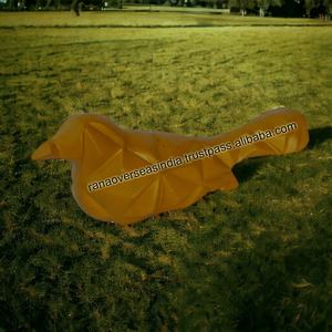 Statue d'oiseau en aluminium Sculpture décorative en métal pour étagères à livres TV Bar Armoires Décor de bureau - Product Image 6