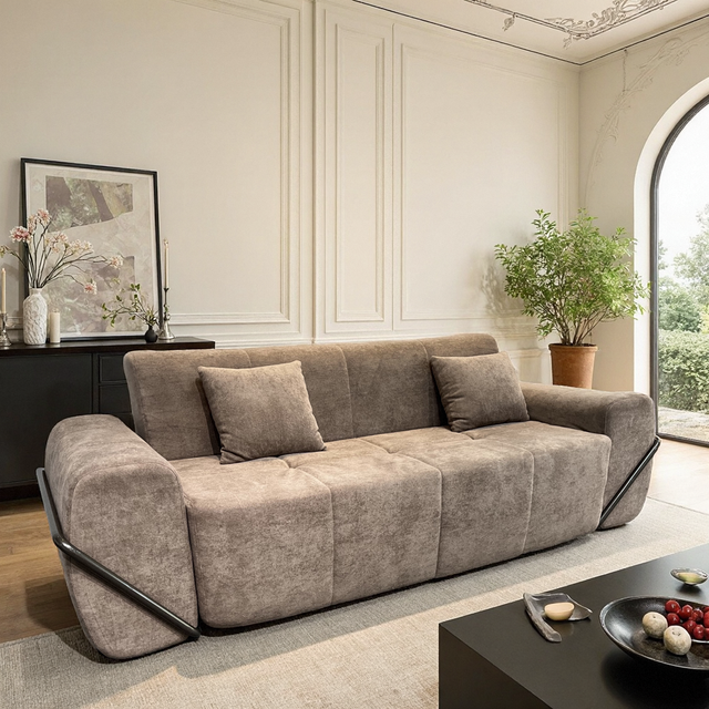 Compression Sofa Modern Vacuum Packed Couch Sofa in a Box Compact Size Living Room Furniture OEM ODM Manufacturing Supplier