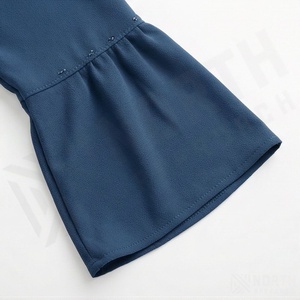 ชุดอาบายะห์ผู้หญิงแบบเรียบง่าย สีสันตามสั่ง ผ้าชีฟองระบายอากาศได้ดี ทรงเอไลน์ ประดับลูกปัด คอวี ไซส์ใหญ่ คุณภาพสูง ขายส่ง - Product Image 5