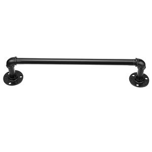 Spedizione Gratuita: Portasciugamani Industriale in Ferro da 16 Pollici, Stile Classico con Finitura Spazzolata Nera, Accessorio per Bagno - Product Image 5