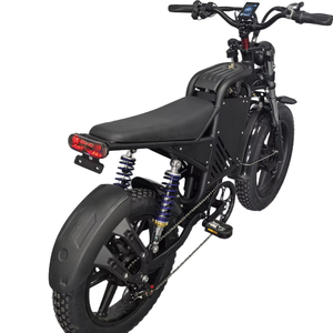 Vélo de ville et de montagne électrique au lithium de 20 pouces, 7 vitesses, moyeu arrière sans balais, 48V 15Ah, suspension avant en acier, double suspension - Product Image 5