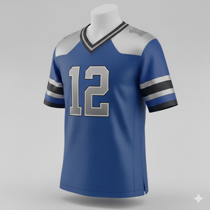 Maillot de football américain authentique, logo personnalisé, maille durable, coupe confortable, tenue d'équipe élégante, entraînement léger - Product Image 5