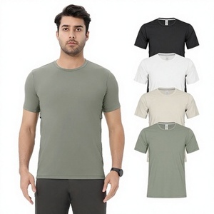 Best Selling <b>Men's</b> Fitness Crew T-<b>Shirt</b> 100% Cotton Durable Comfortable Regular Fit Design Casual Solid Breathable <b>Compressed</b> - Product Image 3