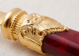 Cubiertos de acero inoxidable con acabado chapado en oro y mango de Color rojo, cubiertos aptos para lavavajillas para uso doméstico en bodas, Juego de 4 Uds. - Product Image 2