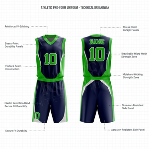Latest Design Customized Breathable Basketball Uniform for Youth OEM ODM Custom Sublimated Athletic Sportswear Quality Uniform - Product Image 2