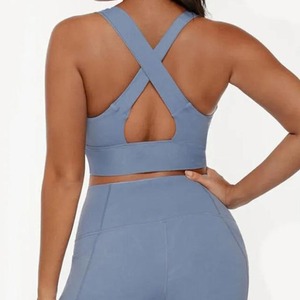 High Quality Custom Women's Backless High Support Anti-Bacterial Breathable Sports Bra - Product Image 4
