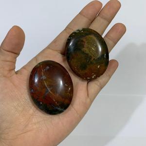 หินคริสตัลมอสอาเกตหลากสีธรรมชาติ 35x45x15 มม. หินบำบัดขัดเงา - Product Image 6