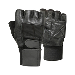 Custom Half Finger PU Leather Workout <b>Weight</b> Lifting Gym <b>Gloves</b> for Unisex Use Non-Slip Lightweight Closure Wholesale Custom - Product Image 2