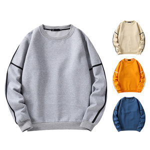 เสื้อสเวตเตอร์ถักคอวีสีพื้นสำหรับผู้ชาย ทรงปกติ สวมใส่สบายๆ สำหรับฤดูใบไม้ร่วง สีส้ม เบจ เทา ดำ - Product Image 5