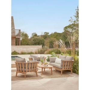 teak patio <b>sofa</b> <b>outdoor</b> made in indonesian furniture solid wood - Product Image 1