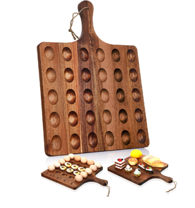 Bandeja de madera para huevos rellenos al por mayor, accesorios de cocina, bandeja de madera personalizada para huevos rellenos, plato de madera para huevos rellenos - Product Image 4