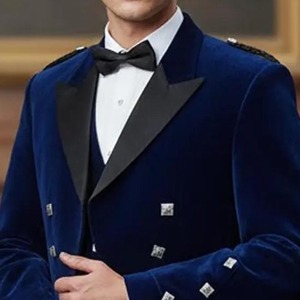 Premium <b>Prince</b> Charlie Jacket Scotland Highland Wear <b>Men</b> Kilt Outfit Wedding Formal <b>Coat</b> Manufacturer OEM - Product Image 5