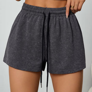 Nouveauté : Shorts d'été pour femmes OEM avec design unique, style streetwear, shorts pour femmes de haute qualité, effet délavé - Product Image 5