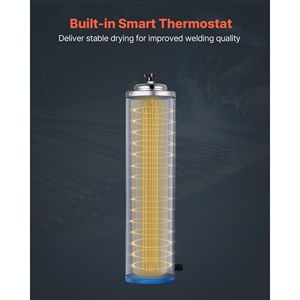 Forno di Essiccazione Portatile per Elettrodi, Capacità 10 LBS, 230W 120V, Regolabile 86-302 Fahrenheit, Essiccatore per Bacchette di Saldatura - Product Image 5