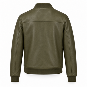 Chaqueta de Motociclista de Cuero Genuino para Hombre, Impermeable, Estilo Vintage, Cuello Alto, Proveedor Mayorista, Fábrica Exportadora - Product Image 2