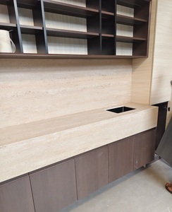 MiyaStone Wholesale Engineered 3D Printed <b>Travertine</b> Big Slab for Commercial Space Project - Product Image 3
