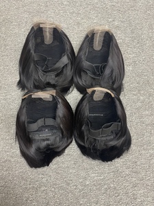 Virgin Human Hair <b>Wigs</b> Natural Black Vietnamese Hair Super Double Drawn HD Lace Transparent Base Average Size - Product Image 2