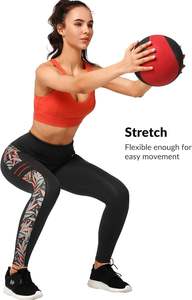 เลกกิ้งออกกำลังกายผ้าสแปนเด็กซ์พิมพ์ลาย ระบายอากาศ ต้านเชื้อแบคทีเรีย ราคาส่งถูก สำหรับผู้หญิง กางเกงโยคะเอวสูง มีกระเป๋า 2 ช่อง - Product Image 6