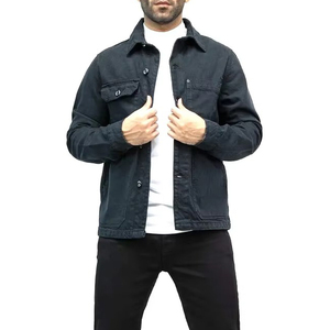 LEAFITS Nueva Moda al por Mayor Chaqueta Vaquera para Hombre Transpirable Térmica Antibacteriana de Invierno Casual de Algodón Lavado - Product Image 1