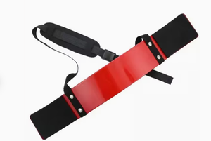 Adjustable Neoprene Arm Blaster <b>Belt</b> for Gym Training Support Strap Universal Fit <b>Red</b> Blue White Colors - Product Image 5