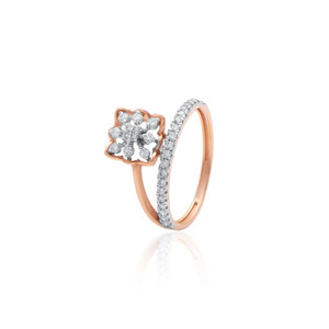 Anillo de Diamantes Naturales de Oro Rosa de 14 Quilates Zota Jewel B2B, Certificado SGL, Joyería de Lujo para Mujer, para Fiestas de Compromiso, Exportación de la India, 1.970 g - Product Image 4