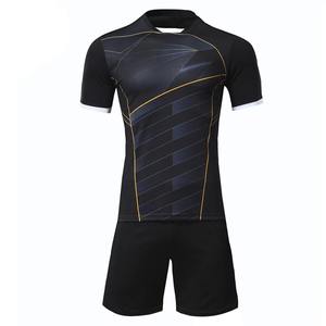 Ensemble de vêtements de football pour hommes sur mesure, tendance du moment, impression sérigraphique, matière polyester/coton, séchage rapide, respirant - Product Image 1