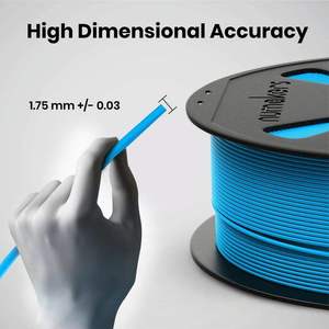 Filamento de Impresión 3D Numakers de Alta Calidad, 1 kg, 1.75 mm, PLA Azul Claro, Varillas de Plástico, Material Premium Duradero para una Impresión Suave - Product Image 3