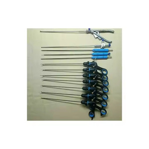 Nouveauté 2026 – Lot de 12 instruments chirurgicaux laparoscopiques : Pinces, canules d'aspiration et d'irrigation, et poussoirs de nœuds en acier inoxydable de 3 mm - Product Image 1