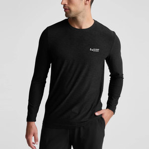 Camiseta de yoga para hombre con cuello redondo, más vendida, disponible a un precio razonable, MOQ bajo, diseña tu propio logotipo. - Product Image 1