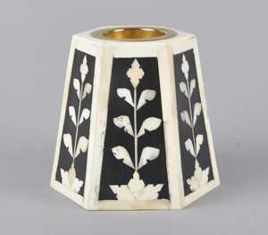 Wood Incense <b>Burner</b> with Mother Pearl Inlay Bone Inlay Bakhoor <b>Burner</b> for Resin Incense Latest from india - Product Image 5
