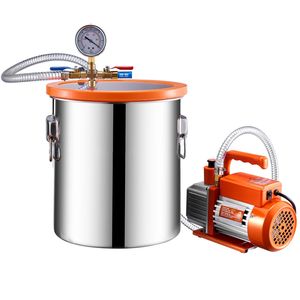 Kit Camera a Vuoto in Acciaio Inossidabile da 5 Galloni con Pompa da 3,5 CFM Monostadio ACR per Degassaggio e Recipienti a Pressione - Product Image 5