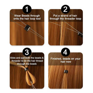 Kit de Herramientas Premium para Extensiones de Cabello con Logotipo Personalizado, Micro Anillos, Aguja de Bucle, Tubo, Alicates, Acero Inoxidable Profesional - Product Image 5