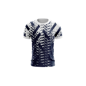 T-shirts pour hommes en gros, personnalisables, à manches courtes, coupe ajustée, séchage rapide, écologiques, respirants, anti-plis, pour le sport et la course à pied - Product Image 3