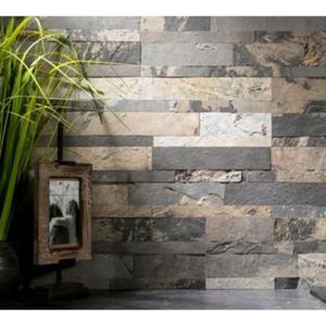 Approvisionnement direct d'usine panneau mural en placage de pierre mince de haute qualité bricolage innovant finition naturelle surface en ardoise Tsf inde - Product Image 4