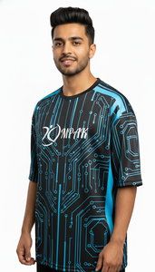 เสื้อยืดพิมพ์ซับลิเมชั่นโอเวอร์ไซส์สำหรับผู้ชายแฟชั่นสตรีทแวร์ลำลอง - Product Image 6