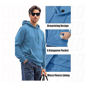 Men’s Ultra Soft Fleece Hoodie Sweatshirt Lightweight Active Casual Pullover <b>Workout</b> DTF Sticker Printing <b>Hoodies</b> - Product Image 3