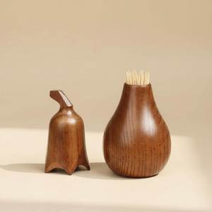 Durable Wooden Toothpick Holder <b>Box</b> With Smooth Finish For Dining Table Kitchen And Household Use - Product Image 1