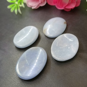 Piedra de preocupación de Angelita, piedra de Palma de cristal pulida superior, Reiki natural piedra preciosa para curar, estilo Feng Shui con estilo de hada - Product Image 5