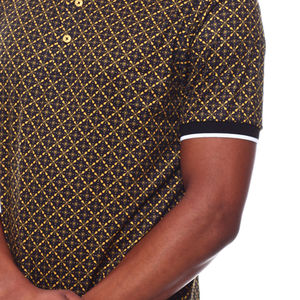 Camiseta Polo Sublimada de Color Marrón 100% Algodón para Hombre, Corte Holgado, Impresa, de Secado Rápido, Material de Poliéster Liso - Product Image 5