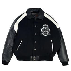 Chaqueta de Invierno Premium para Hombre Avirex, Cuero Genuino, Resistente al Viento e Impermeable, Teñido Liso, Todas las Tallas Disponibles - Product Image 1