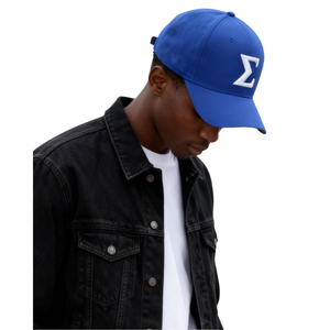 Casquette de baseball noire avec écusson Phi Beta Sigma, lettres grecques brodées, logo ajustable, vêtement de fraternité - Product Image 1