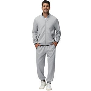 2025วอร์มกีฬาสำหรับผู้ชายชุดวิ่งพร้อมฮู้ดและจ๊อกกิ้งมีซิปเต็ม - Product Image 1