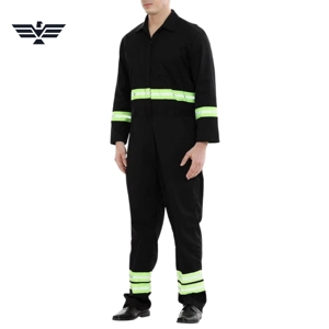 Combinaison de travail industrielle unisexe personnalisée, réfléchissante et de sécurité, robuste pour mécanicien, confortable, avec impression sérigraphique - Product Image 3