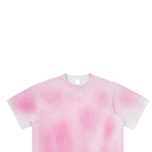 Camiseta de Manga Corta para Hombre, Cuello Redondo, Tejido de Punto, Corte Regular, Diseño Estampado Rosa Informal - Product Image 5
