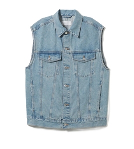 Chaleco Vaquero sin Mangas para Hombre, Talla Grande, 100% Algodón, Ropa Casual de Invierno para Hombre, Logotipo Personalizado - Product Image 1