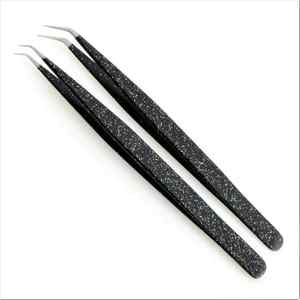 Kounain พลาสม่านาโนไฟเบอร์สำหรับต่อขนตาแหนบสแตนเลส0.03มม. 90องศาสำหรับมืออาชีพ - Product Image 2